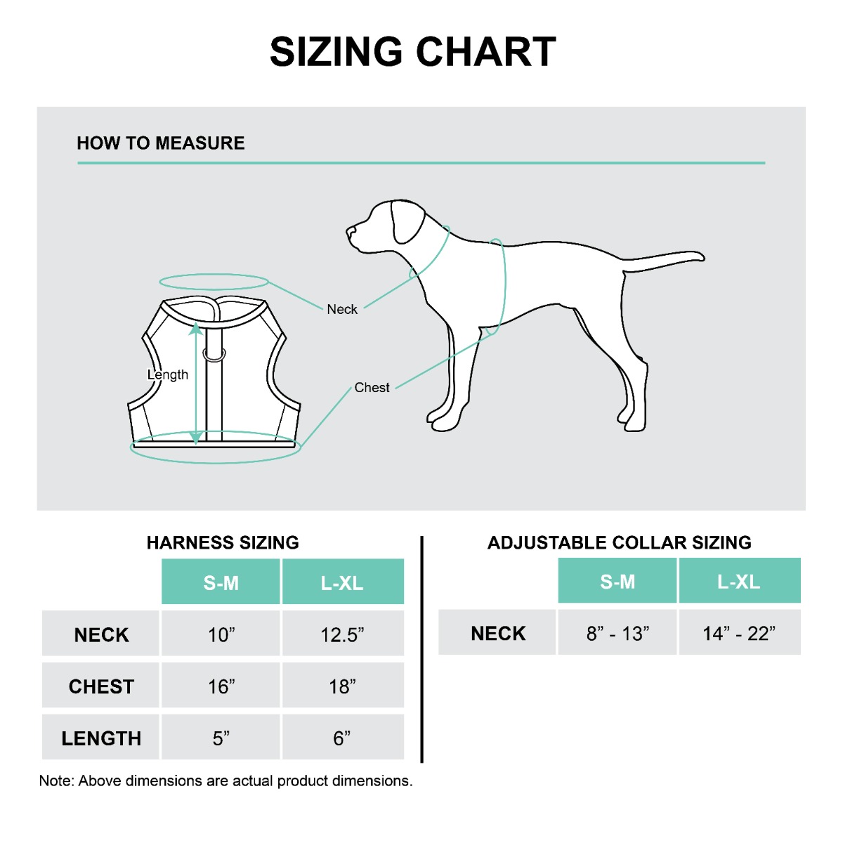Best Furry Friends Harness Size Chart